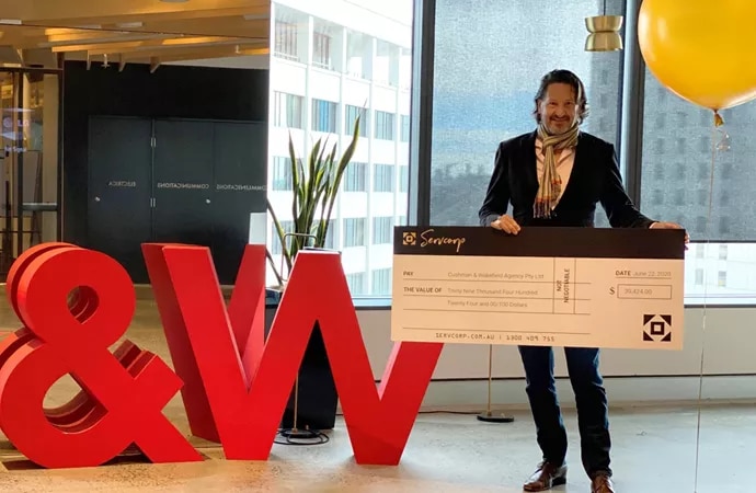 A man enjoys the benefits of Servcorp’s Agent Referral Program